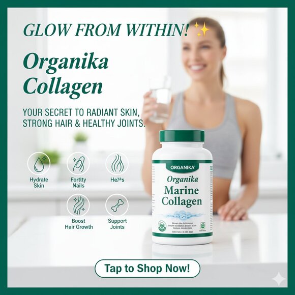 🔥2 JARS! Organika Marine Collagen Powder 500g – Relieve Joint Pain, Skin & Hair - Picture 7 of 7